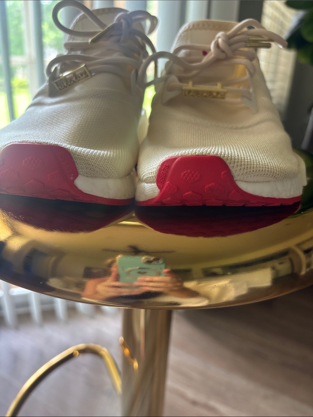 Adidas Valentine’s ❤️ Cream and Red NMD_R1 Sneakers - Picture 15 of 15